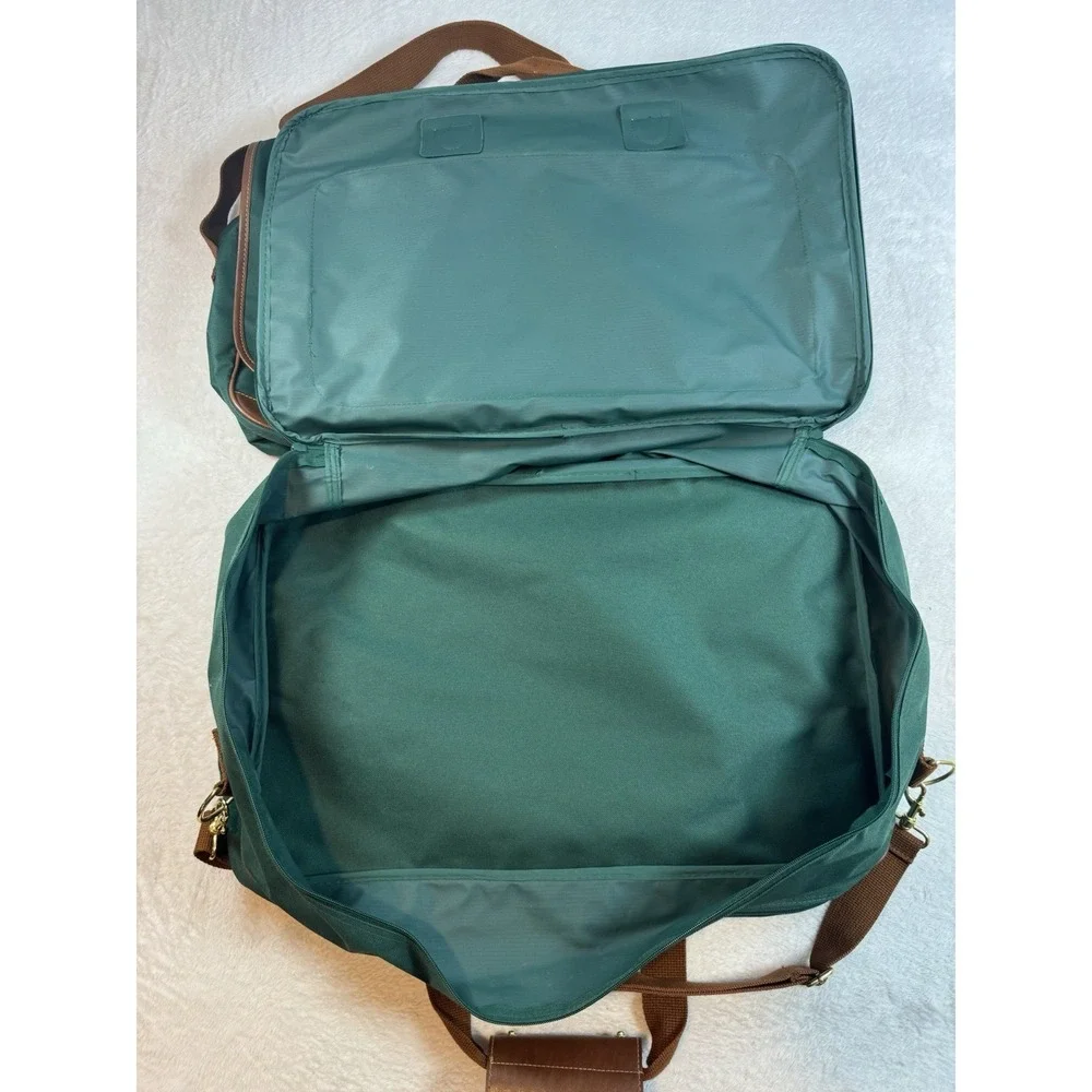 Vintage Ralph Lauren Green Canvas Travel Carry On Bags Lot Old Money Pony Preppy